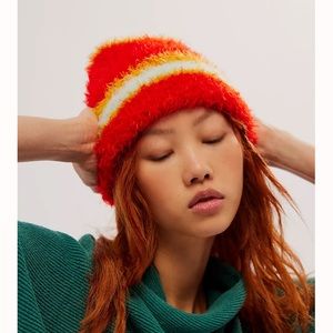 NWT Free People Striped Beanie